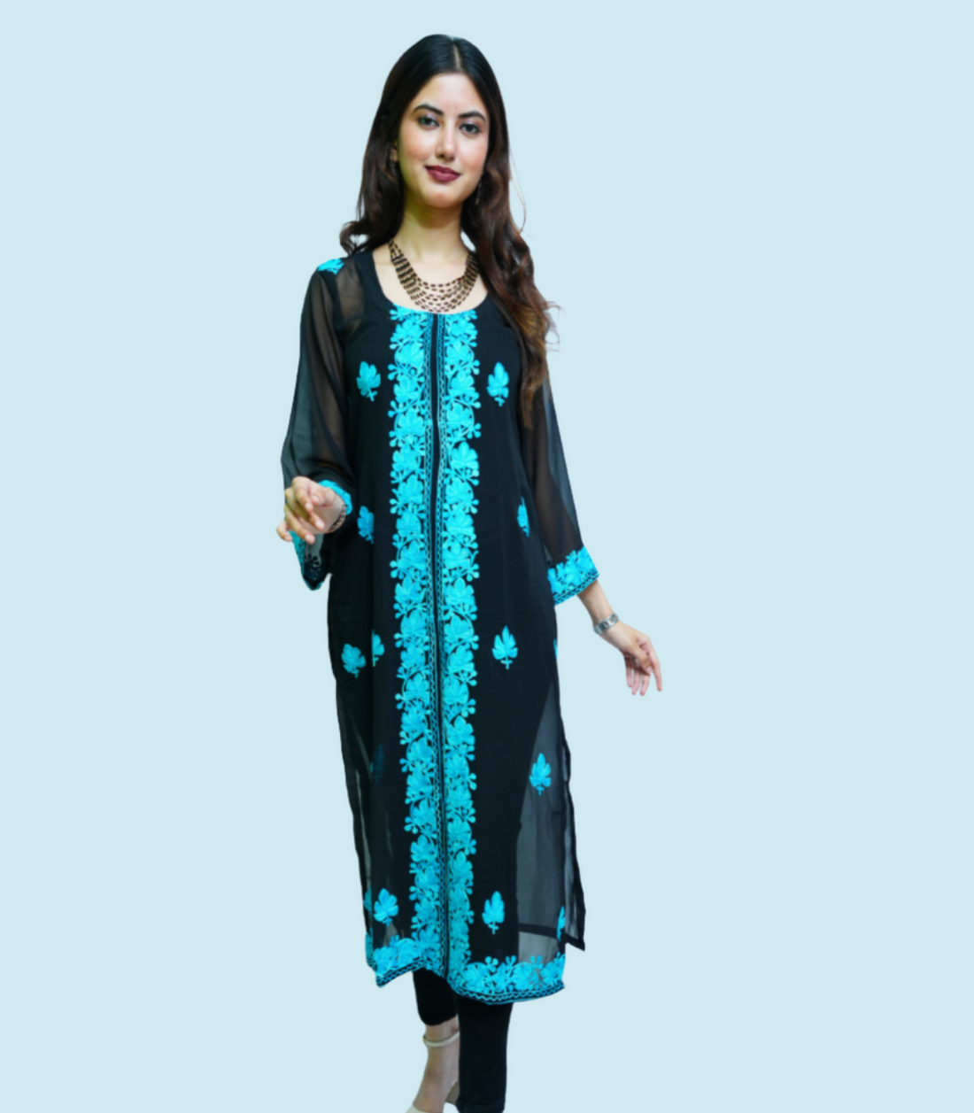 Zareen Floral Kashmiri Embroidered Kurti